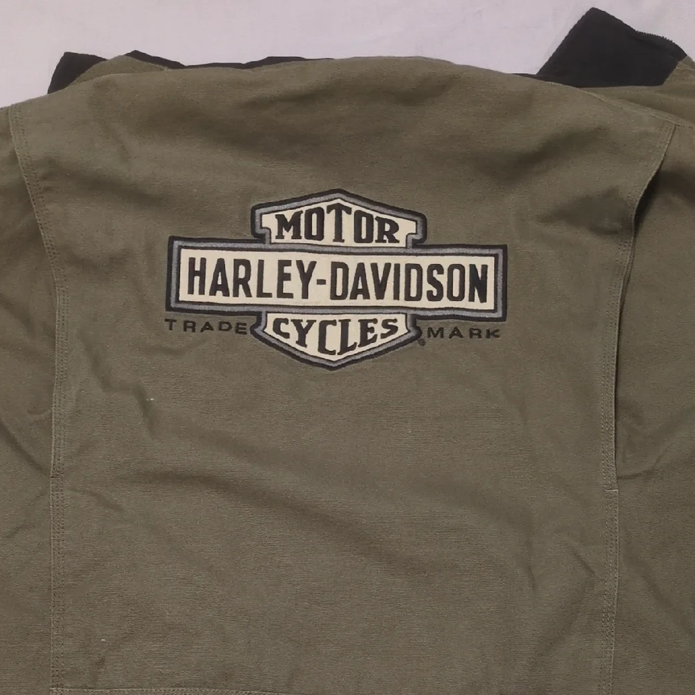 Harley-Davidson Men's Military Green Field Jacket Size XXL - Picture 4 of 5